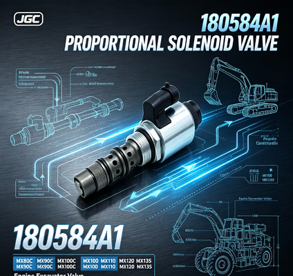 180584A1 Válvula Solenoide Proporcional para Excavadora MX80C MX90C MX100C MX100 MX110 MX120 MX135 Partes de Repuesto de Válvula