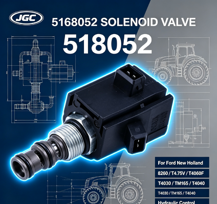 5168052 Válvula Solenoide para Piezas de Excavadora Ford New Holland 8260 T4.75V T4060F T4030 TM165 T4040