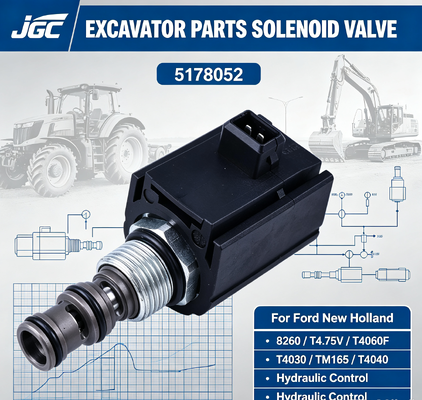 5168052 Válvula Solenoide para Piezas de Excavadora Ford New Holland 8260 T4.75V T4060F T4030 TM165 T4040