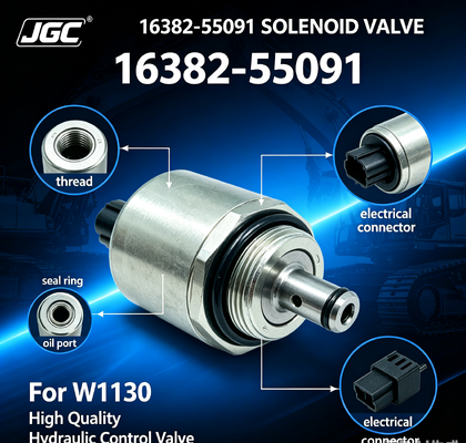 16382-55091Válvula de solenoide de excavadora de alta calidad para W1130