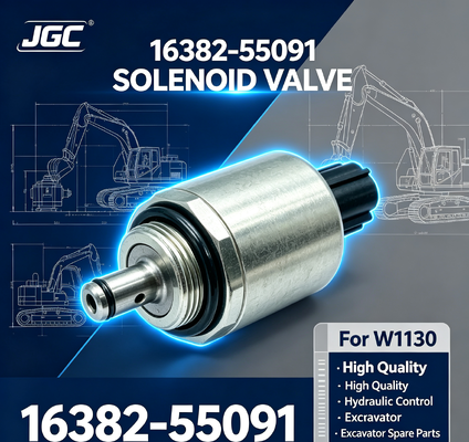 16382-55091Válvula de solenoide de excavadora de alta calidad para W1130