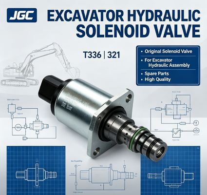 Válvula solenoide original de alta calidad para excavadoras