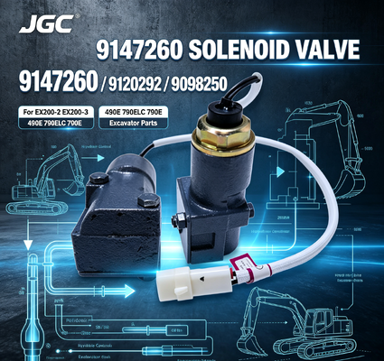 9147260 9120292 9098250 Válvula Solenoide de Alta Velocidad para Excavadoras EX200-2 EX200-3 490E 790ELC 790E