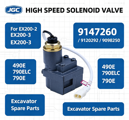 9147260 9120292 9098250 Válvula Solenoide de Alta Velocidad para Excavadoras EX200-2 EX200-3 490E 790ELC 790E