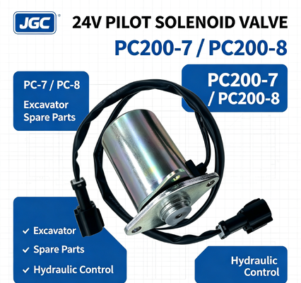 PC-7 PC-8 Partes de excavadoras para PC200-7 PC200-8 Válvula de solenoide Piloto Válvula de solenoide 24V