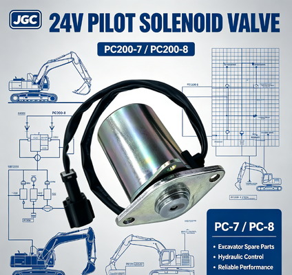 PC-7 PC-8 Partes de excavadoras para PC200-7 PC200-8 Válvula de solenoide Piloto Válvula de solenoide 24V