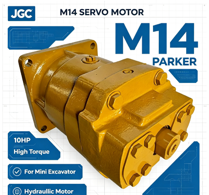 Motor servo Parker M14 de 10hp, motor hidráulico de alto par para miniexcavadora