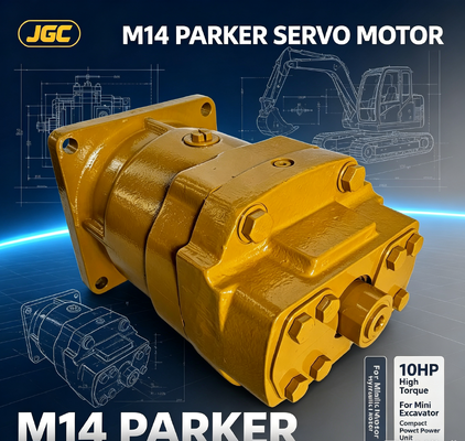 Motor servo Parker M14 de 10hp, motor hidráulico de alto par para miniexcavadora