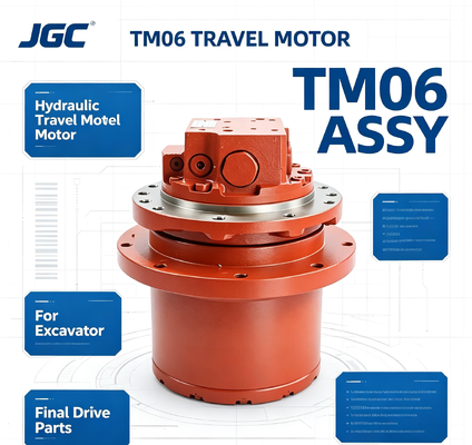 TM06 Partes de maquinaria de construcción Motor de viaje hidráulico Assy Drive final para excavadora
