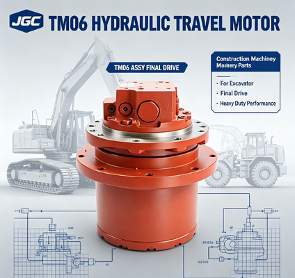 TM06 Partes de maquinaria de construcción Motor de viaje hidráulico Assy Drive final para excavadora
