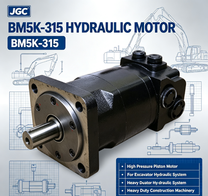BM5K-315 Motor hidráulico Motor de pistón de alta presión para excavadoras Sistema hidráulico Máquinas de construcción de trabajo pesado