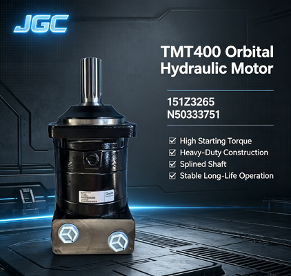 TMT400 | 151Z3265 | N50333751 Motor Hidráulico Orbital para Excavadora, Cargadora Compacta, Cosechadora, Motor de Baja Velocidad y Alto Par para Trabajo Pesado
