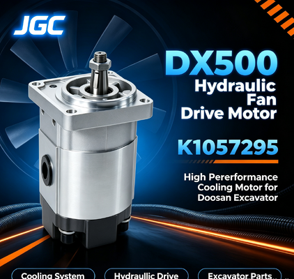 K1057295 DX500 Motor de accionamiento de ventilador hidráulico, ventilador de excavadora de alto rendimiento Motor hidráulico para excavadora Doosan