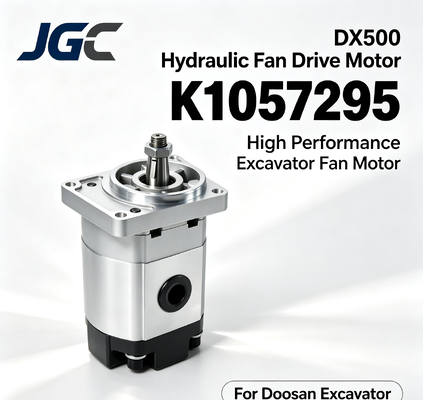K1057295 DX500 Motor de accionamiento de ventilador hidráulico, ventilador de excavadora de alto rendimiento Motor hidráulico para excavadora Doosan