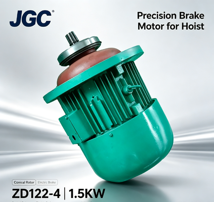 Motor de elevación de grúa ZD122-4 Tipo Motor de freno de rotor cónico de 1,5 kW